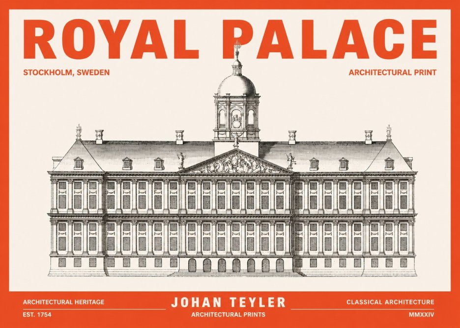 Johan Teyler Royal Palace No3 - Affiche