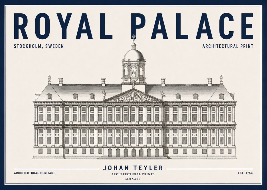 Johan Teyler Royal Palace No4 - Affiche