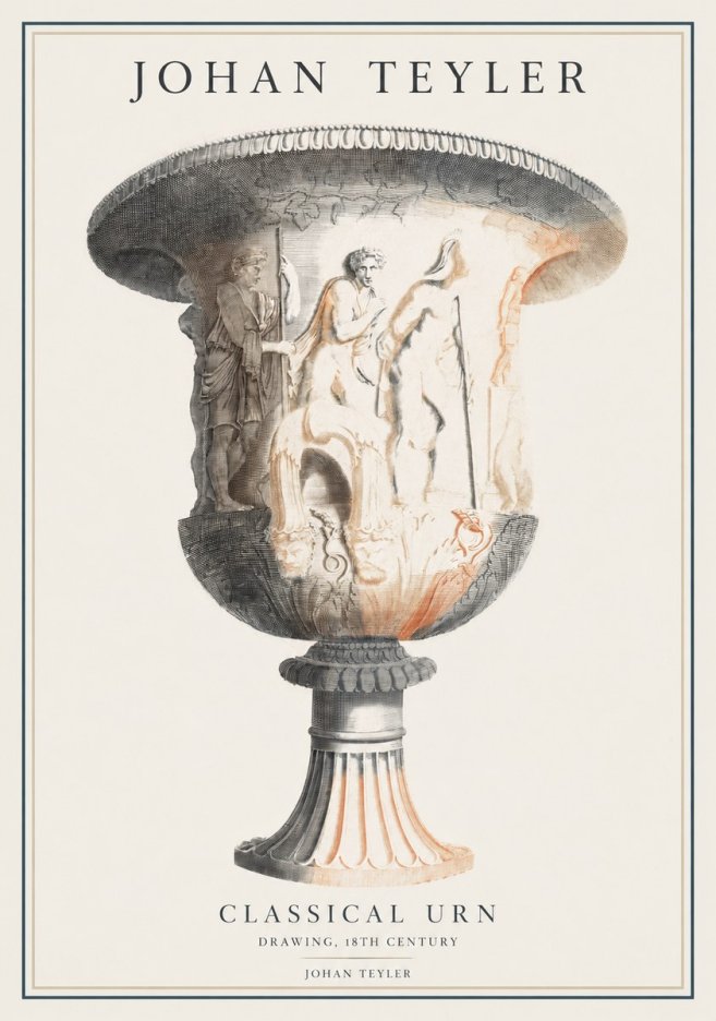 Johan Teyler Classical Urn No1 - Affiche