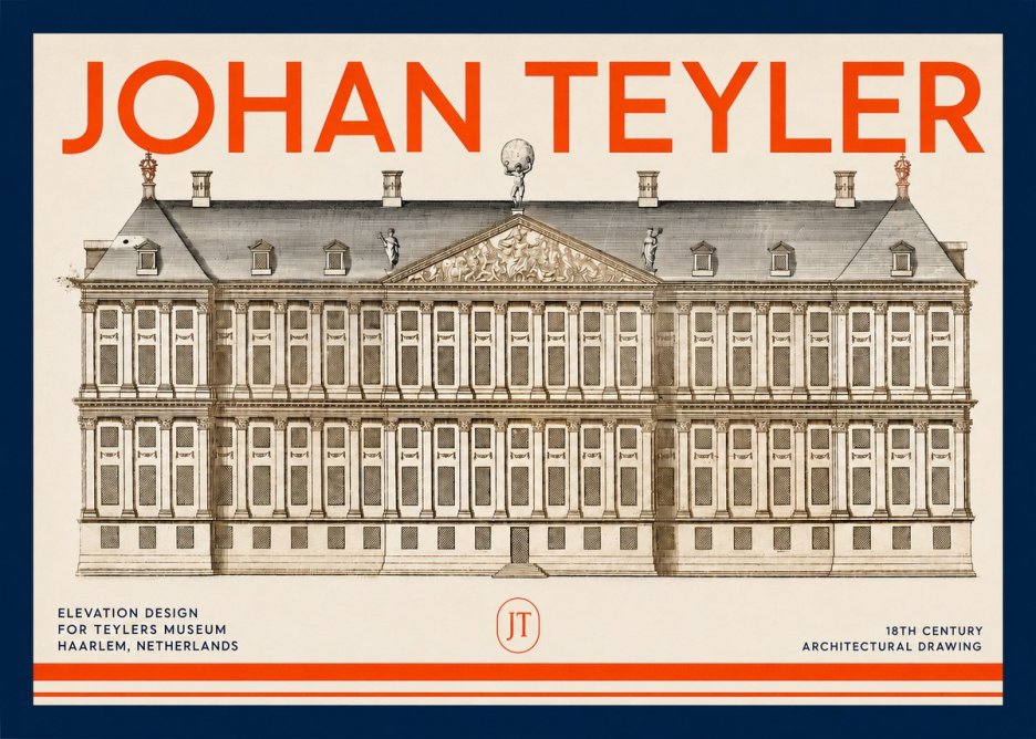 Johan Teyler Elevation Design for Teylers Museum, Haarlem No2 - Affiche