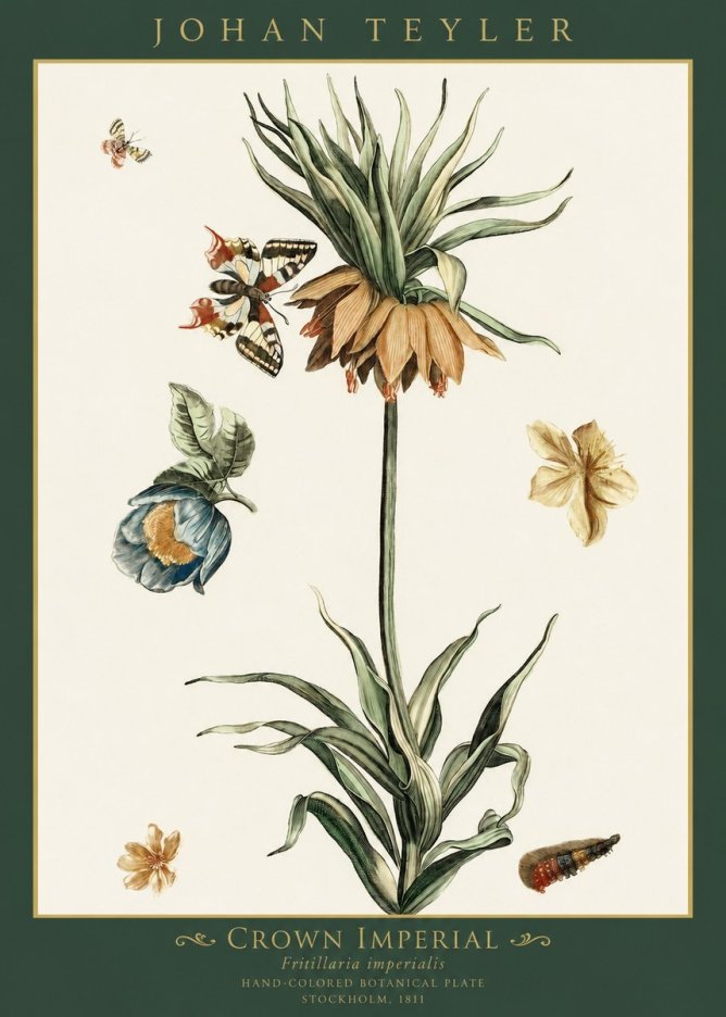 Johan Teyler Crown Imperial No1 - Affiche