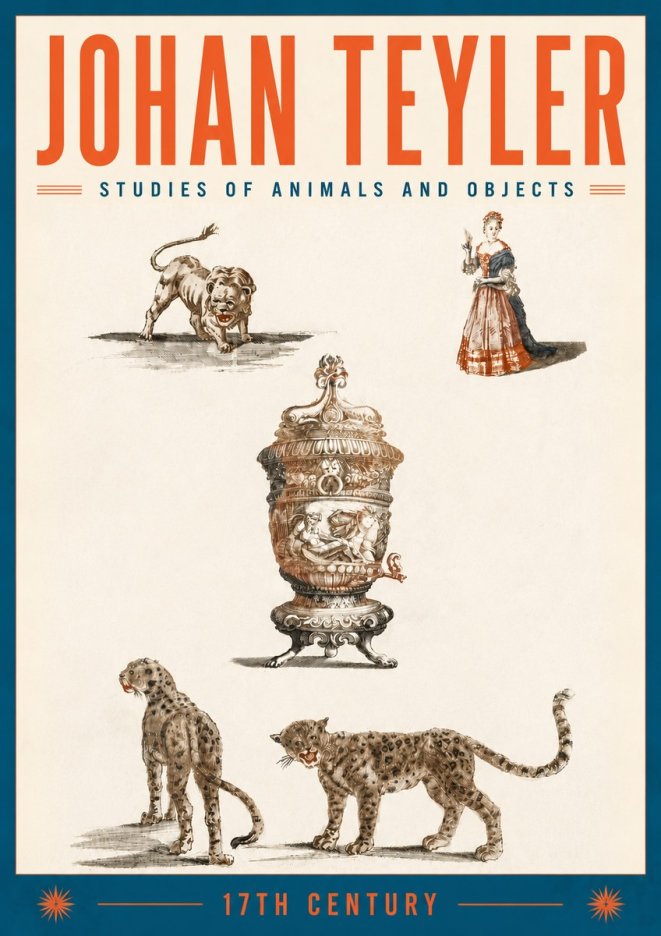 Johan Teyler Studies of Animals and Objects No6 - Affiche