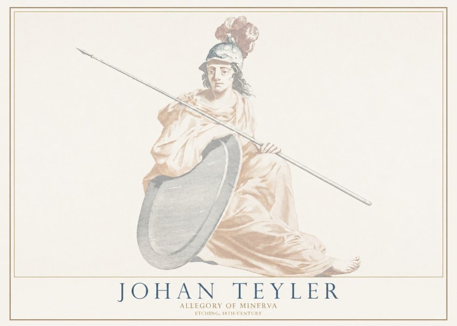 Johan Teyler Allegory of Minerva No1 - Affiche
