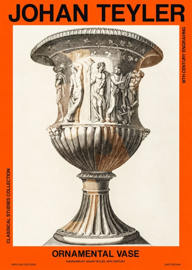 Johan Teyler Ornamental Vase II No2 - Affiche