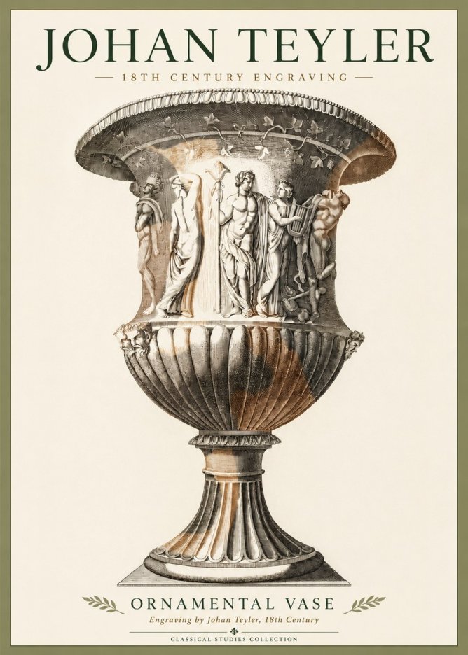 Johan Teyler Ornamental Vase II No4 - Affiche