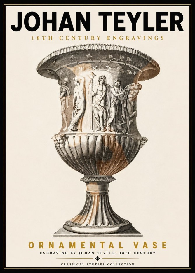 Johan Teyler Ornamental Vase II No5 - Affiche