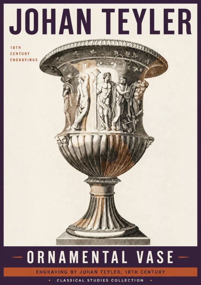 Johan Teyler Ornamental Vase II No6 - Affiche