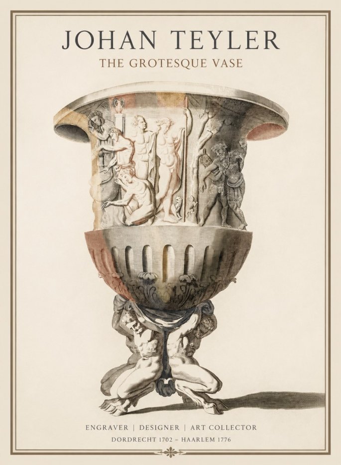 Johan Teyler The Grotesque Vase No1 - Affiche