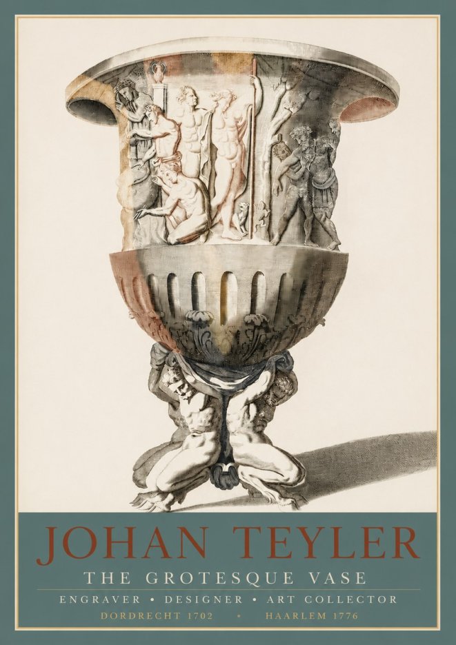 Johan Teyler The Grotesque Vase No3 - Affiche