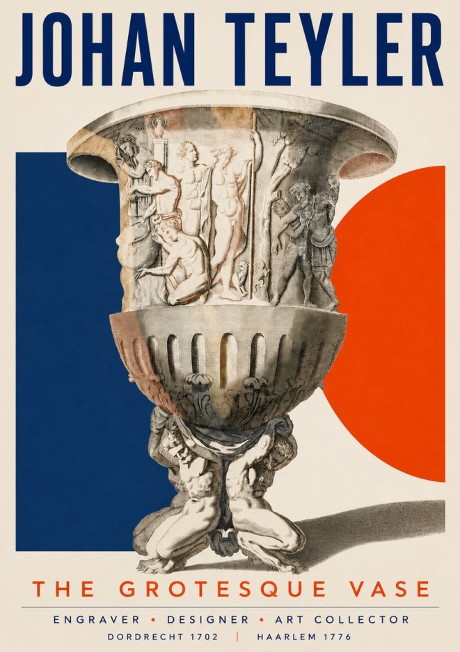 Johan Teyler The Grotesque Vase No4 - Affiche