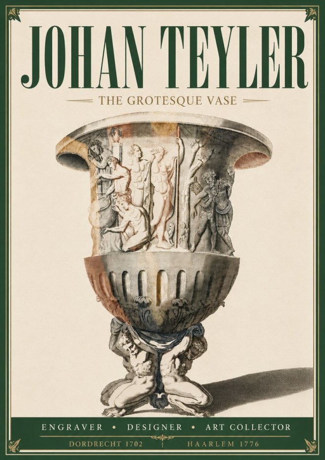 Johan Teyler The Grotesque Vase No5 - Affiche