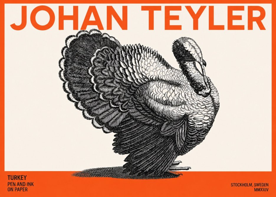 Johan Teyler Turkey No3 - Affiche