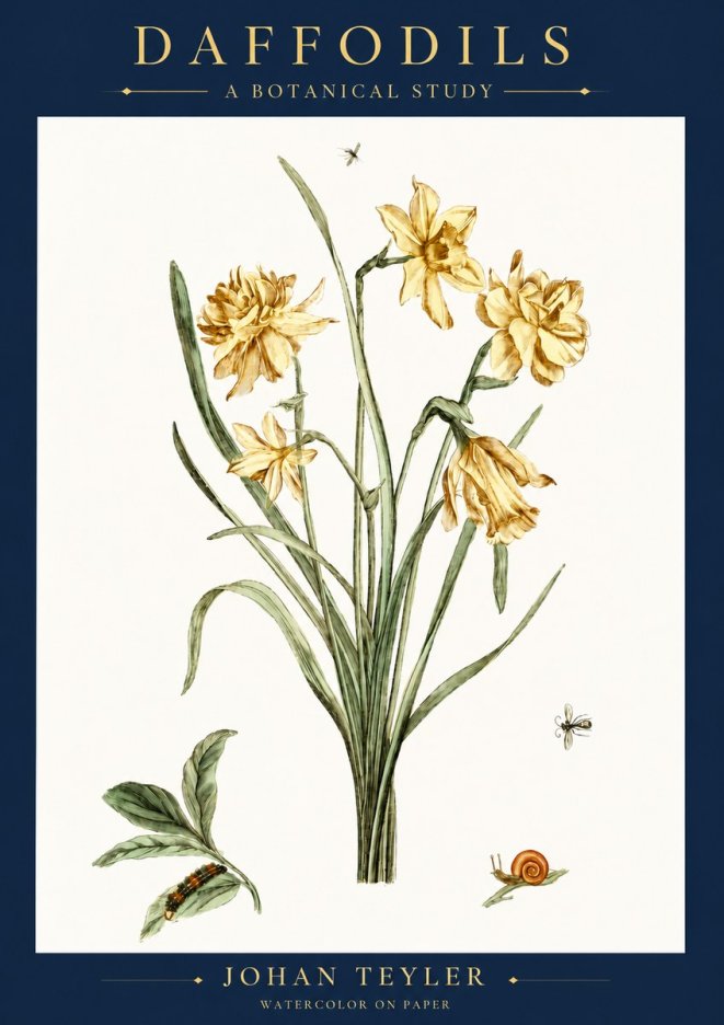 Johan Teyler Daffodils No6 - Affiche