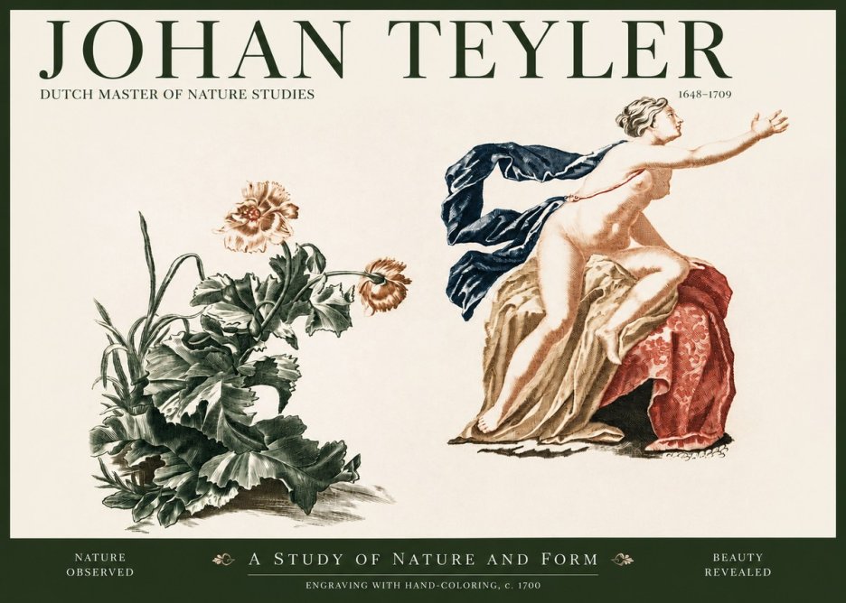 Johan Teyler A Study of Nature and Form No2 - Affiche