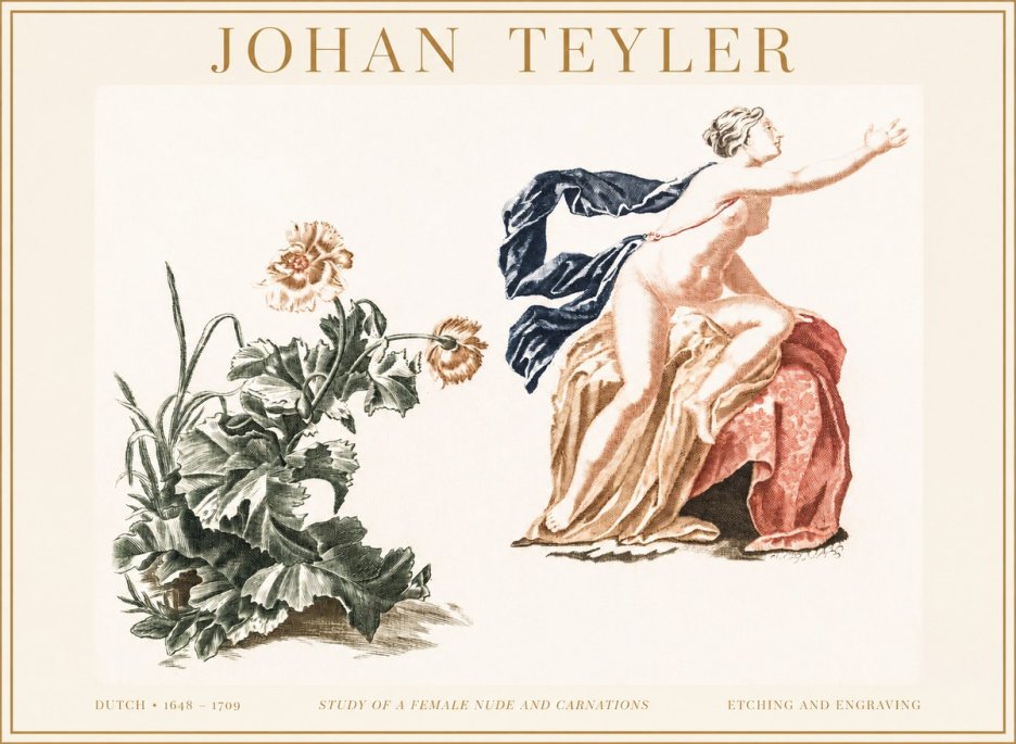Johan Teyler A Study of Nature and Form No4 - Affiche