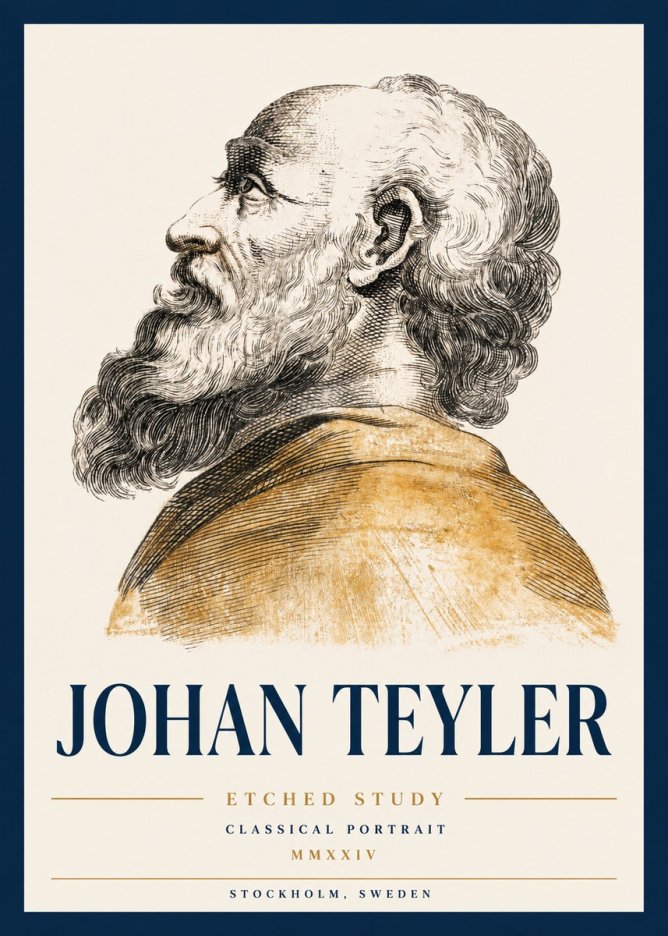 Johan Teyler Profile Study No3 - Affiche