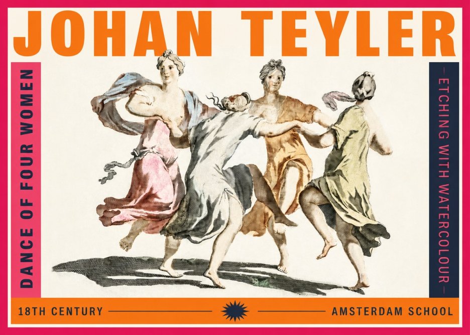 Johan Teyler Dance of Four Women No2 - Affiche