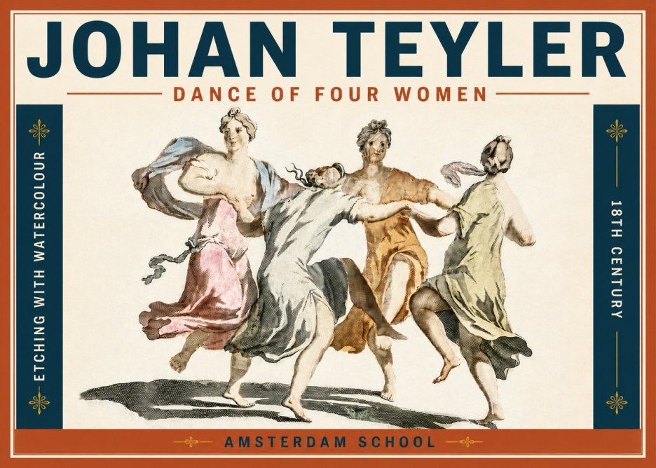 Johan Teyler Dance of Four Women No5 - Affiche