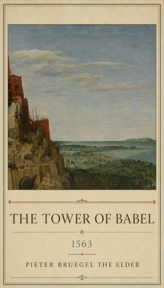 Pieter Bruegel The Tower of Babel X No1 - Affiche