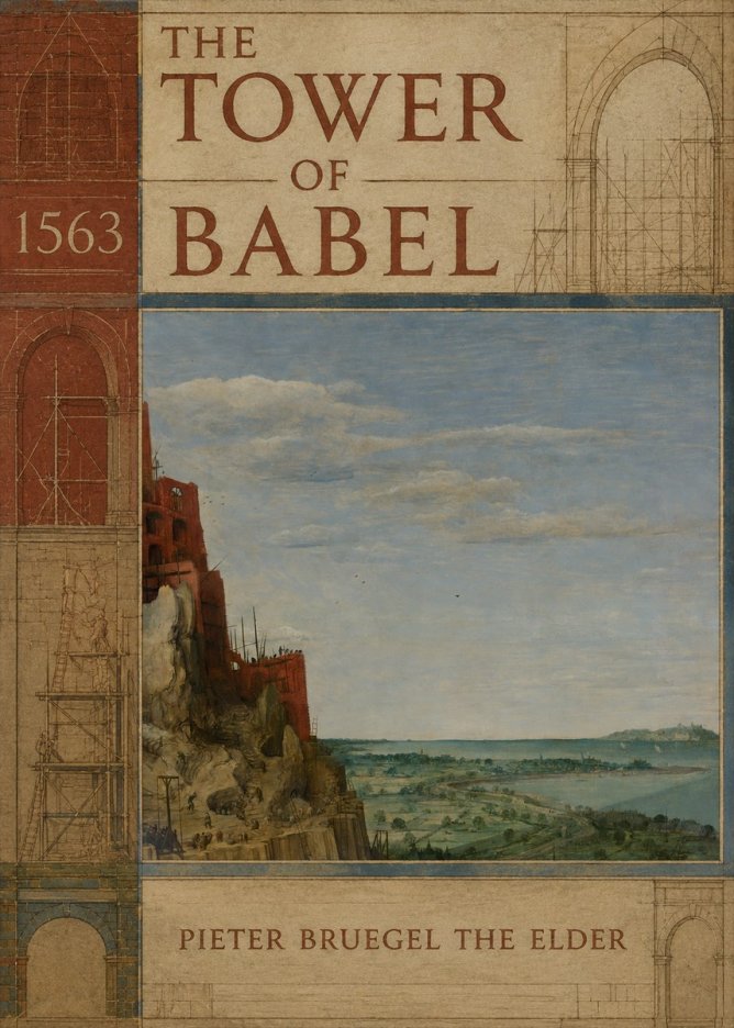 Pieter Bruegel The Tower of Babel X No2 - Affiche