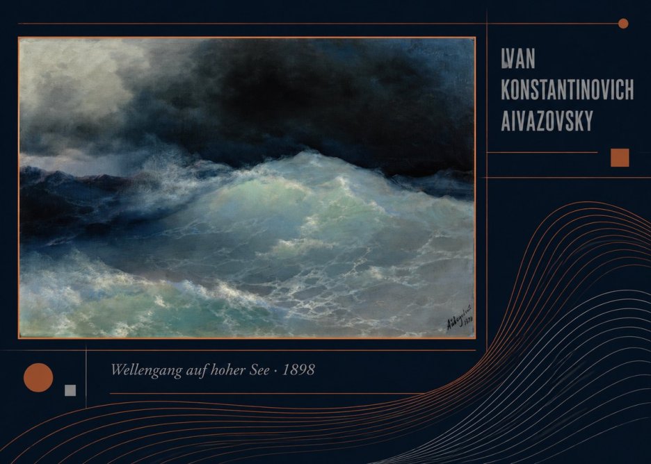 Ivan Konstantinovich Aivazovsky Wellengang Auf Hoher See No4 - Affiche
