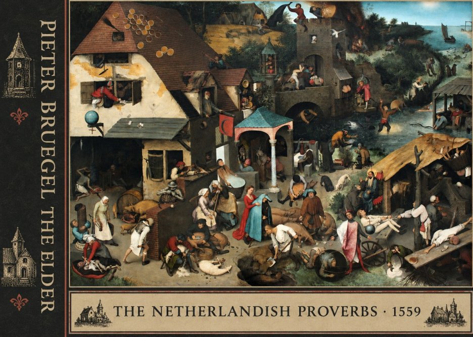 Pieter Bruegel The Netherlandish Proverbs II No2 - Affiche