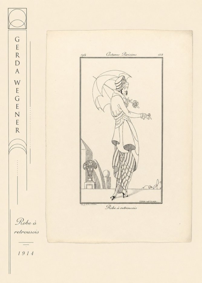 Gerda Wegener Robe À Retroussis No2 - Affiche