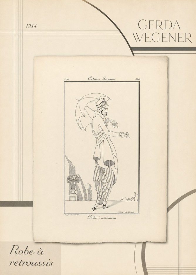 Gerda Wegener Robe À Retroussis No4 - Affiche