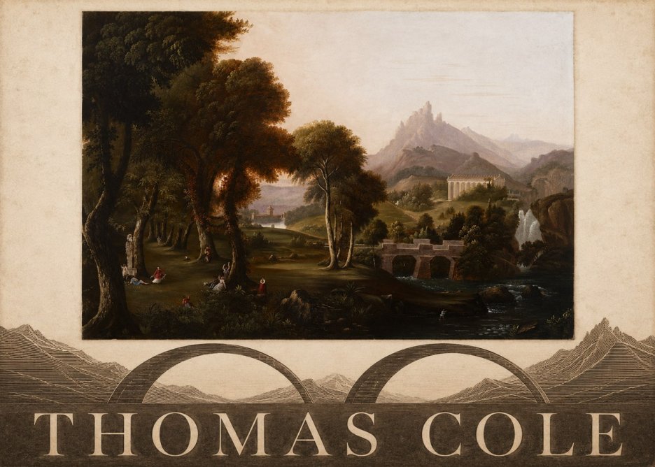Thomas Cole The Old Mill, Sunset No6 - Affiche