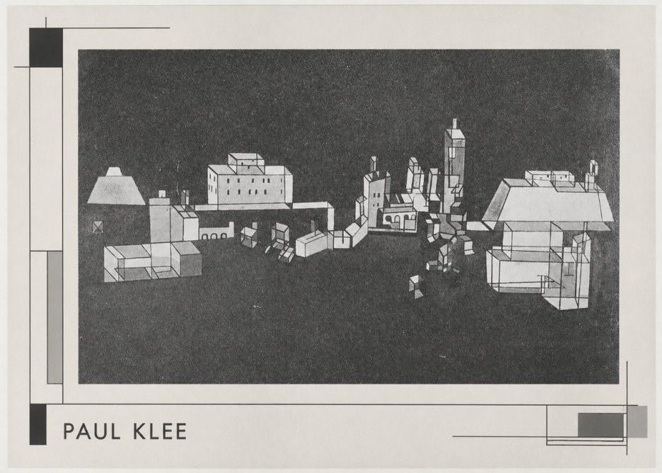 Paul Klee Architectural Forms No3 - Affiche