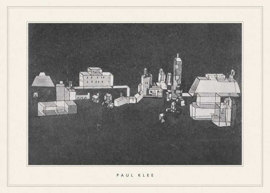 Paul Klee Architectural Forms No5 - Affiche