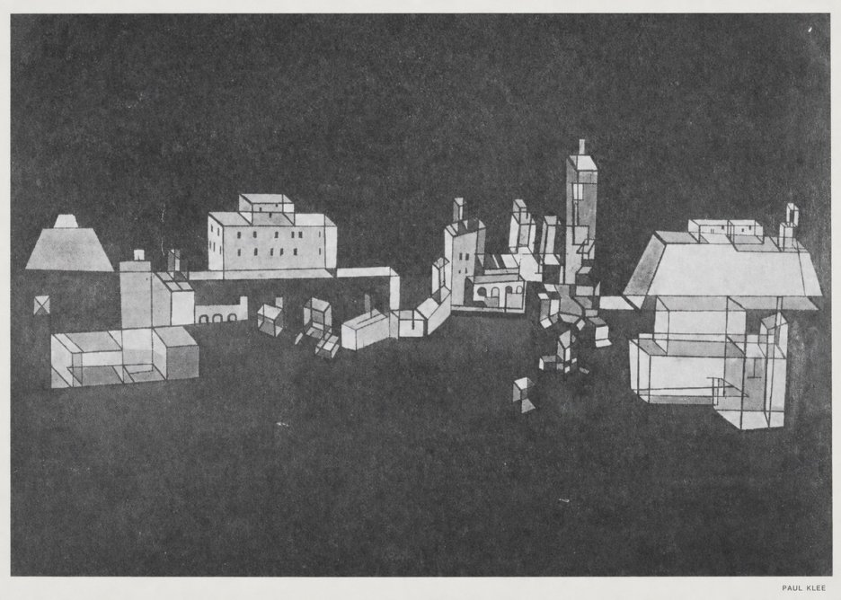 Paul Klee Architectural Forms No6 - Affiche