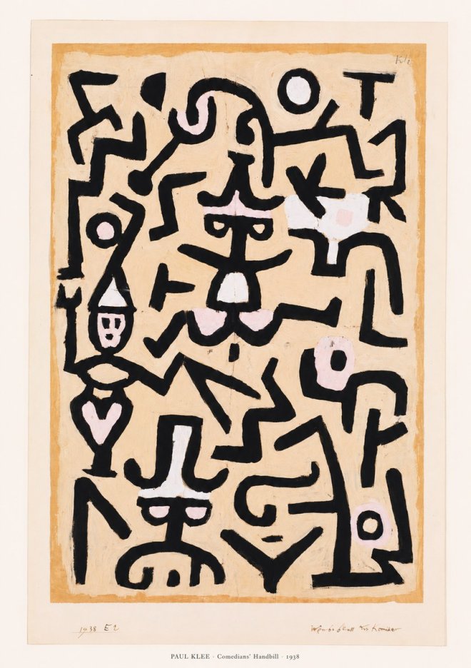 Paul Klee Comedians' Handbill No6 - Affiche