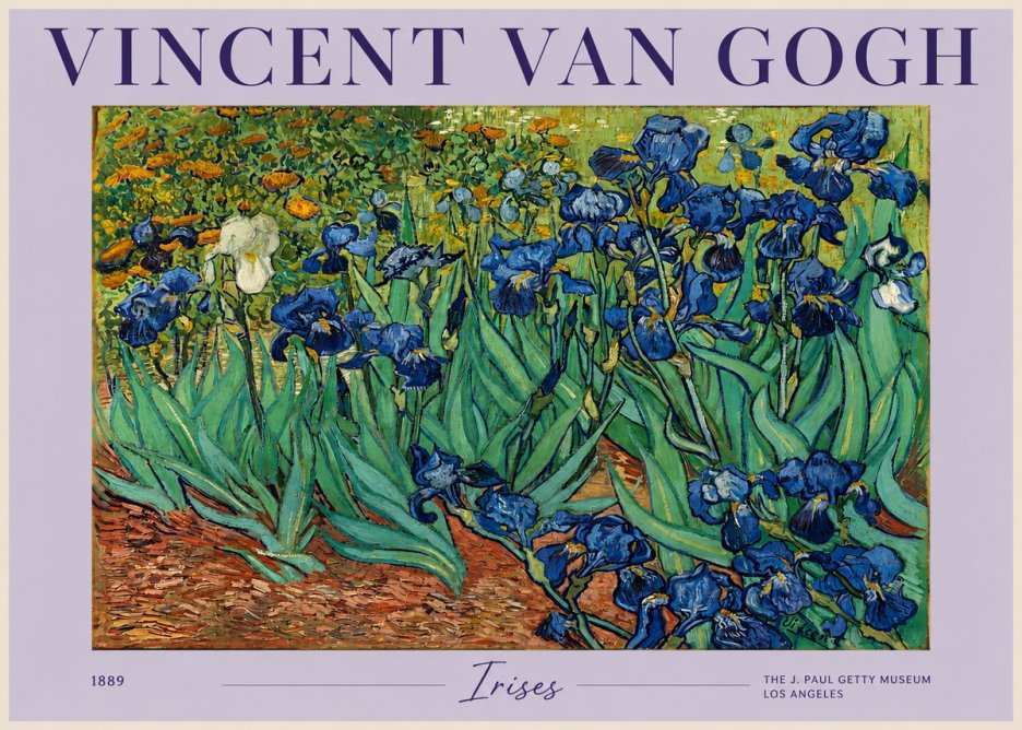 Van Gogh Irises I No2 - Affiche
