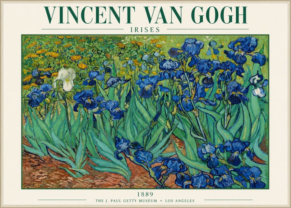 Van Gogh Irises I No3 - Affiche