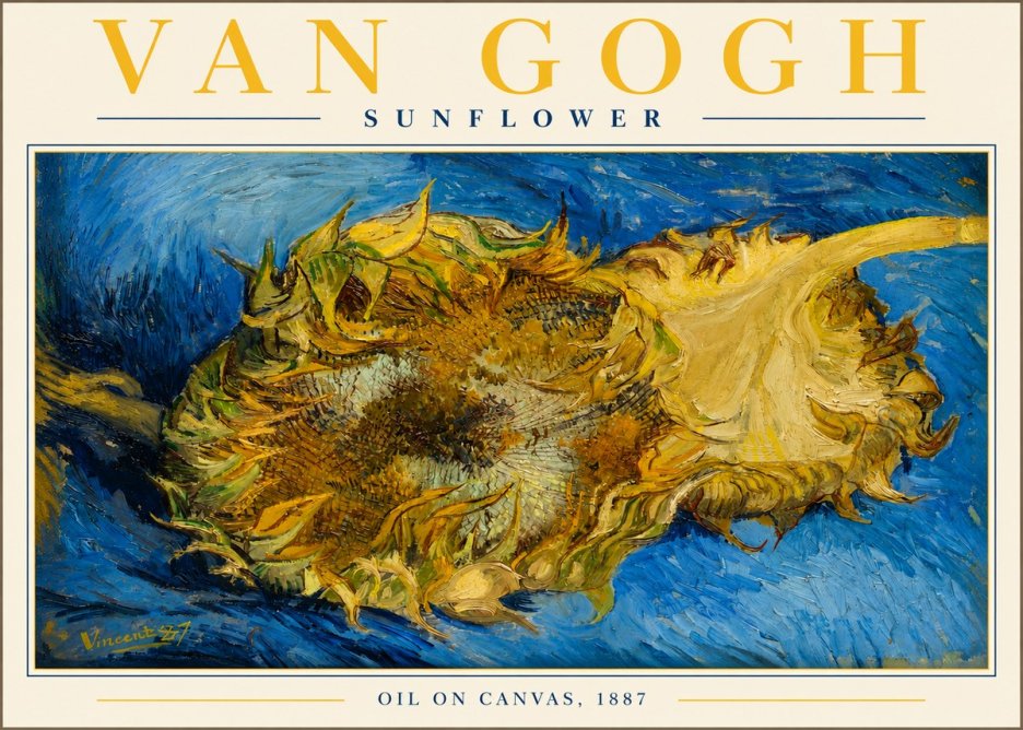 Van Gogh Sunflower No2 - Affiche