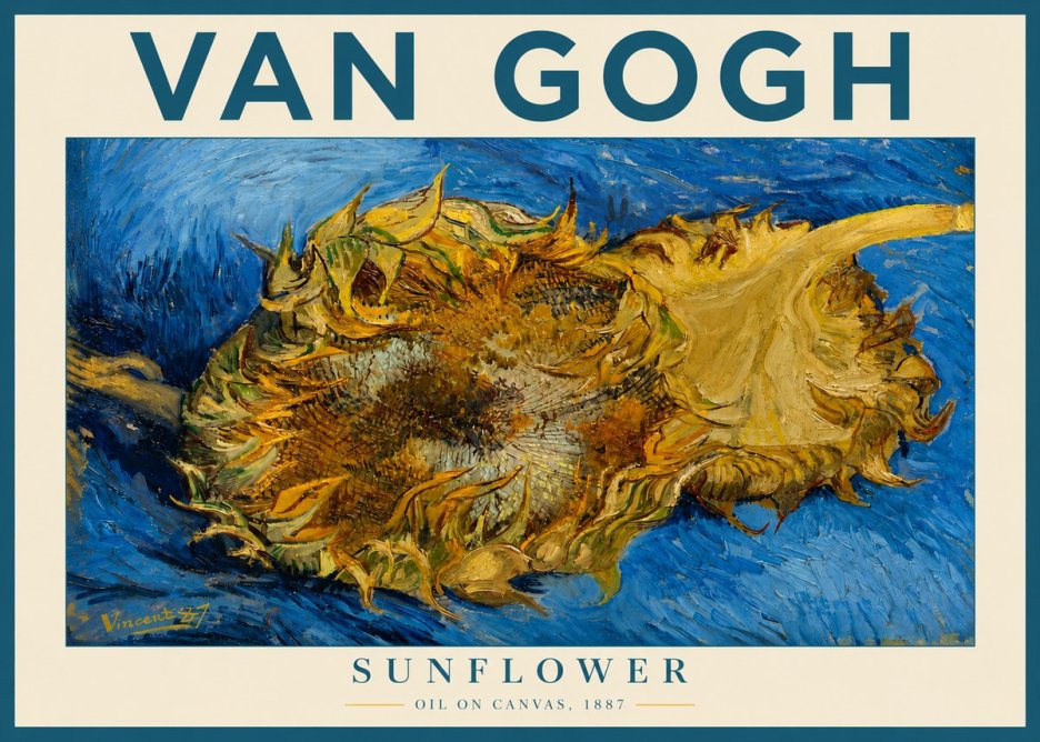 Van Gogh Sunflower No3 - Affiche