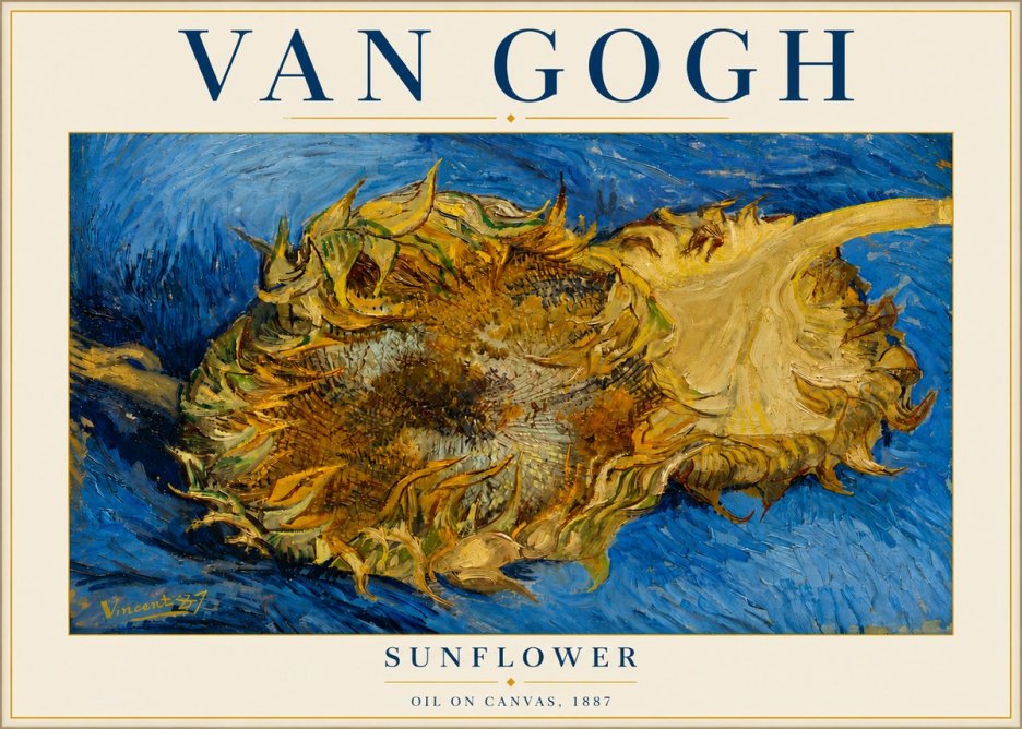 Van Gogh Sunflower No4 - Affiche