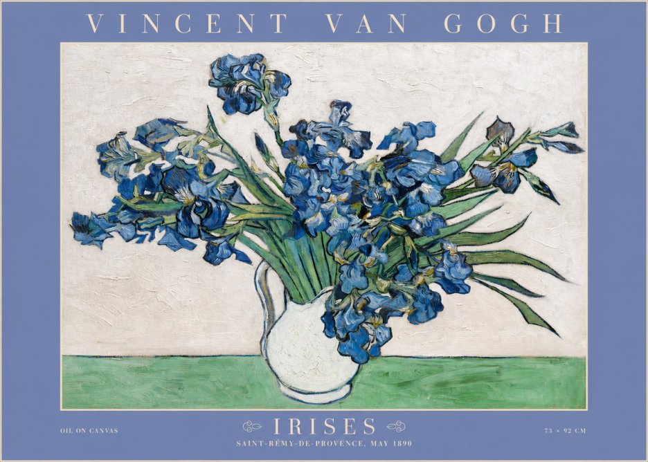 Van Gogh Irises II No2 - Affiche