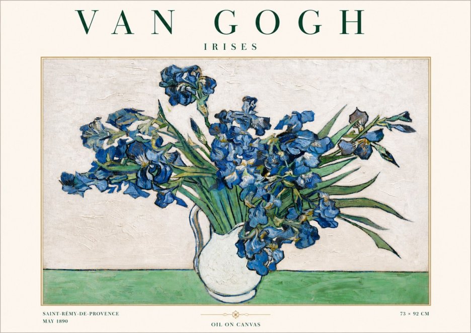 Van Gogh Irises II No3 - Affiche