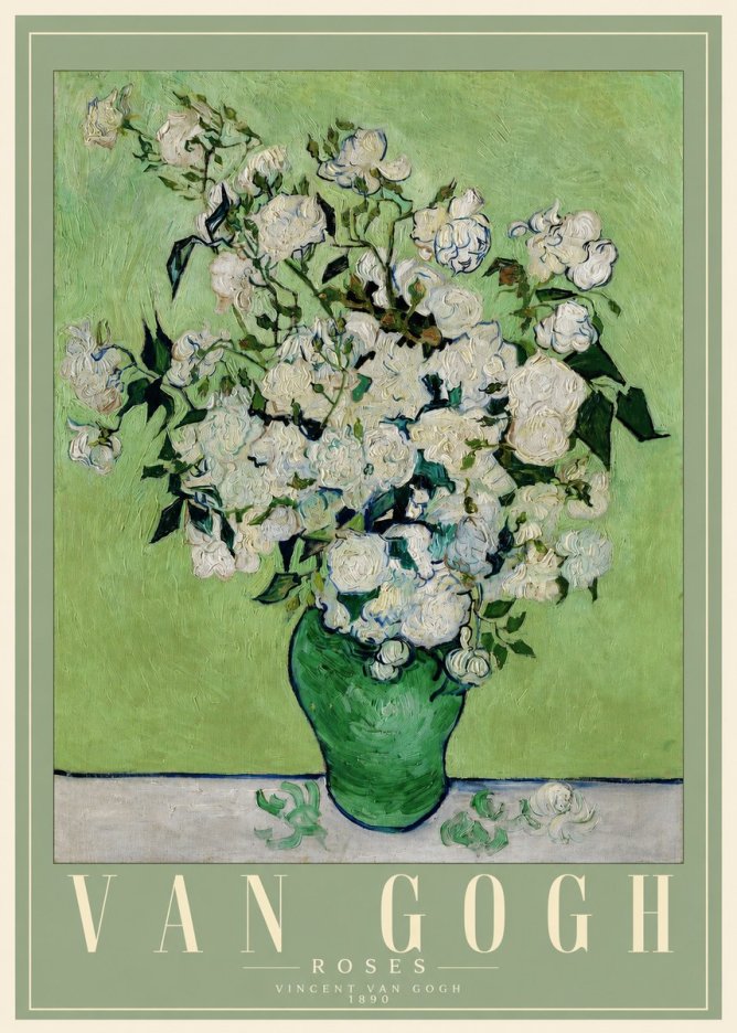 Van Gogh Roses I No2 - Affiche