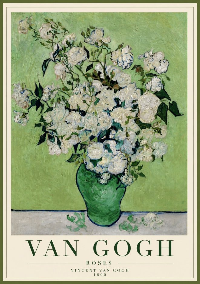 Van Gogh Roses I No3 - Affiche