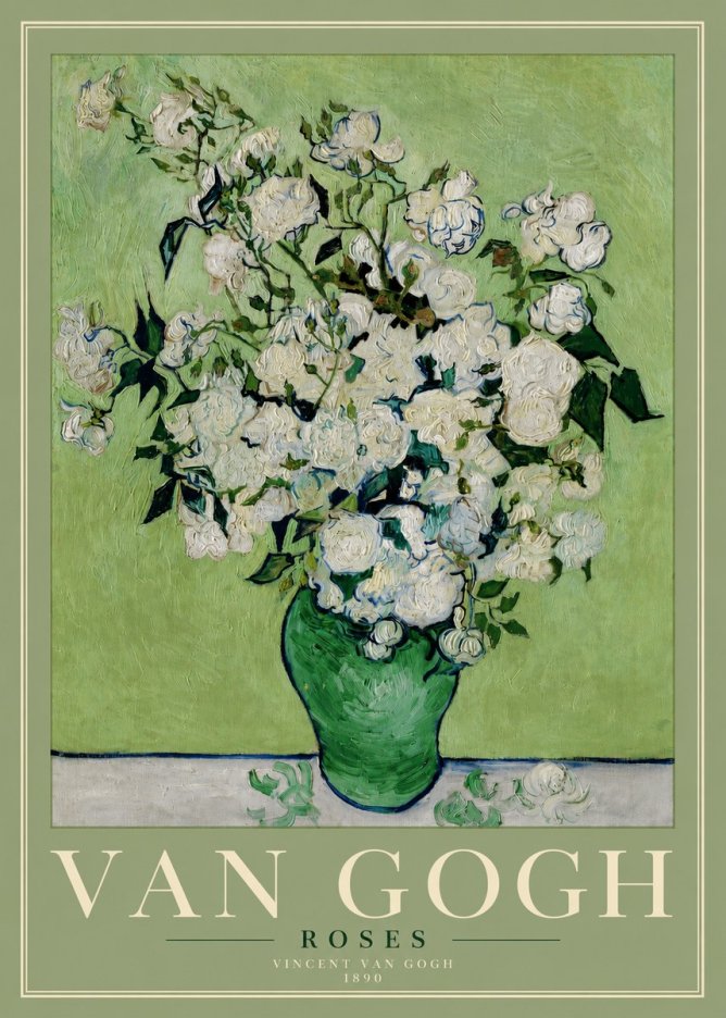 Van Gogh Roses I No4 - Affiche