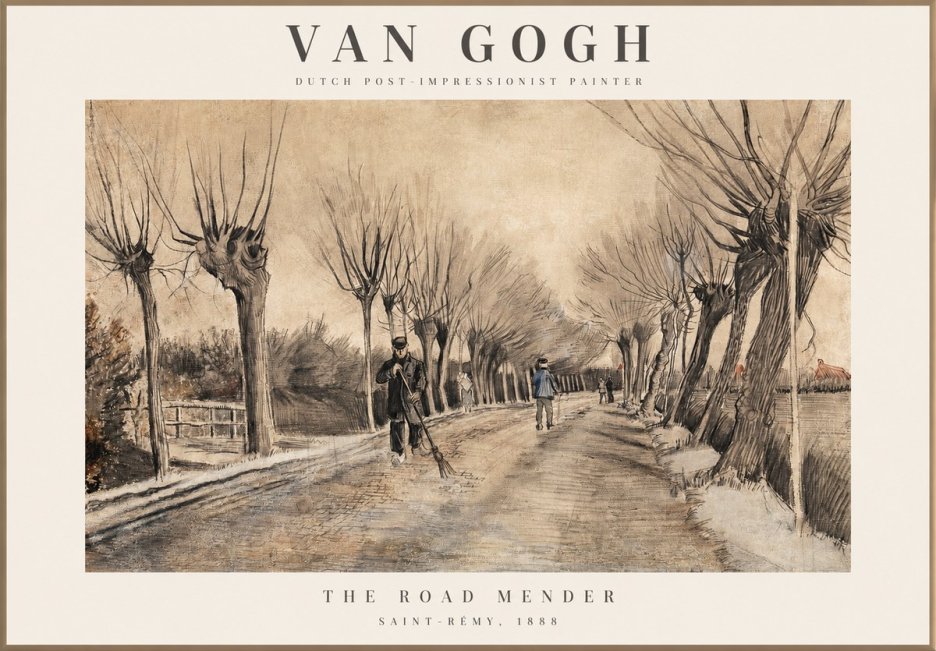Van Gogh The Road Mender I No1 - Affiche