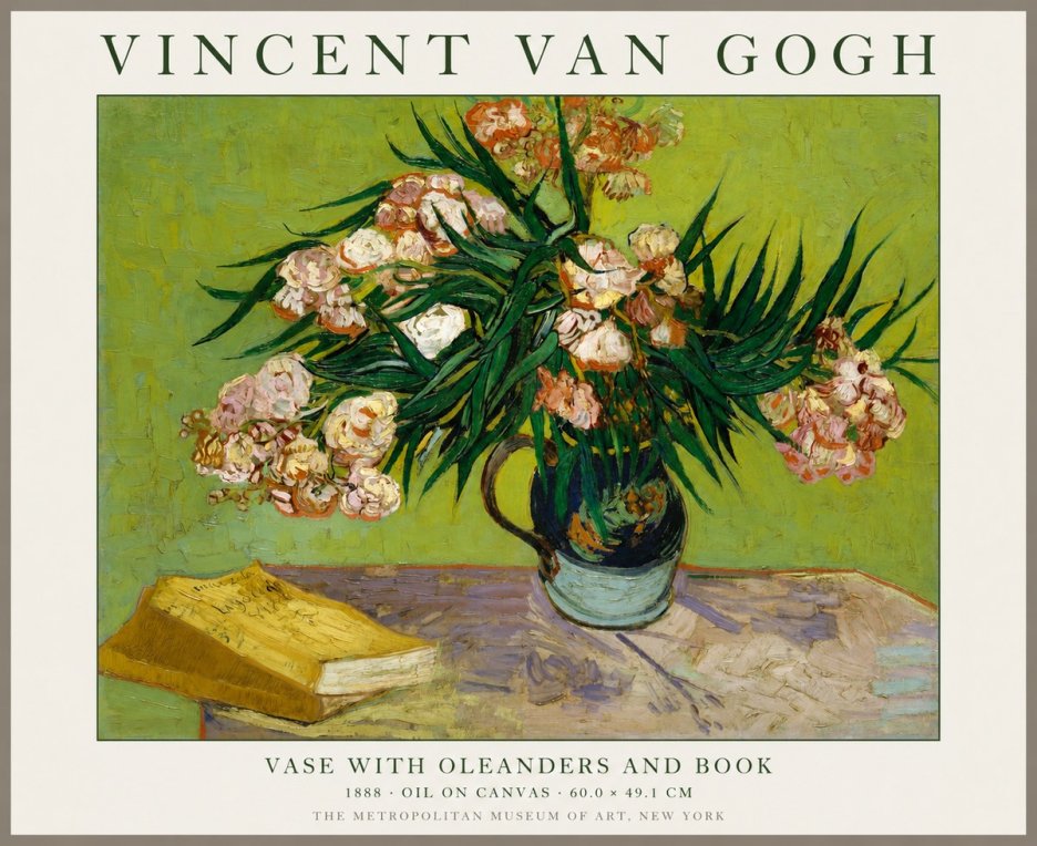 Van Gogh Oleanders No2 - Affiche