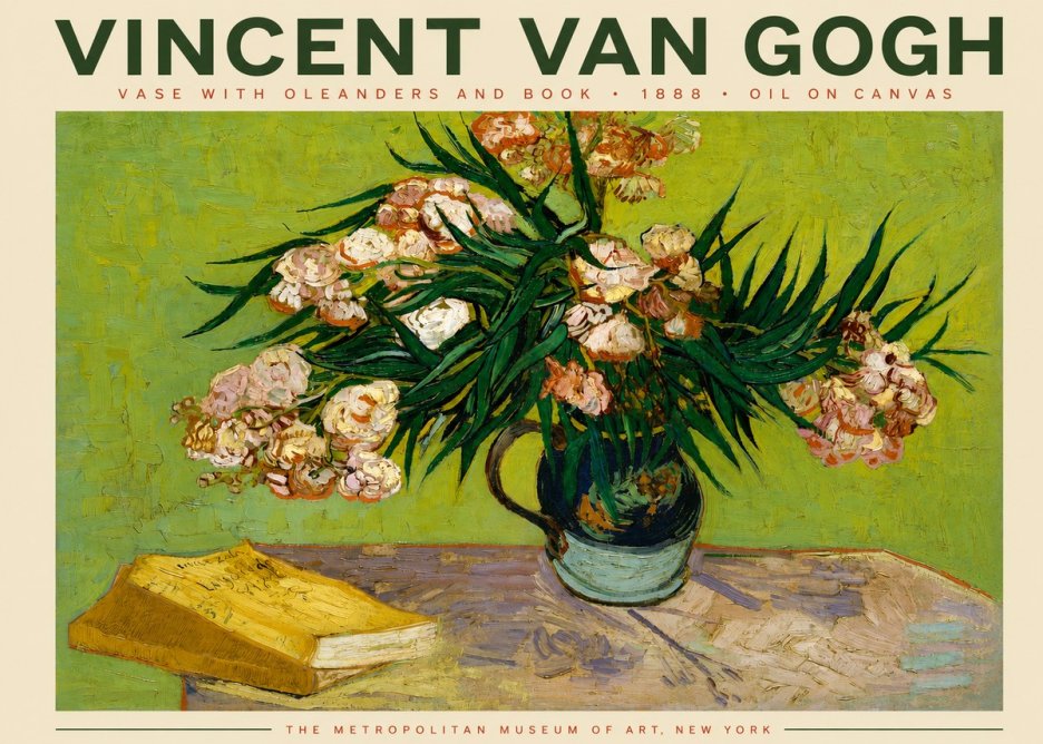 Van Gogh Oleanders No4 - Affiche