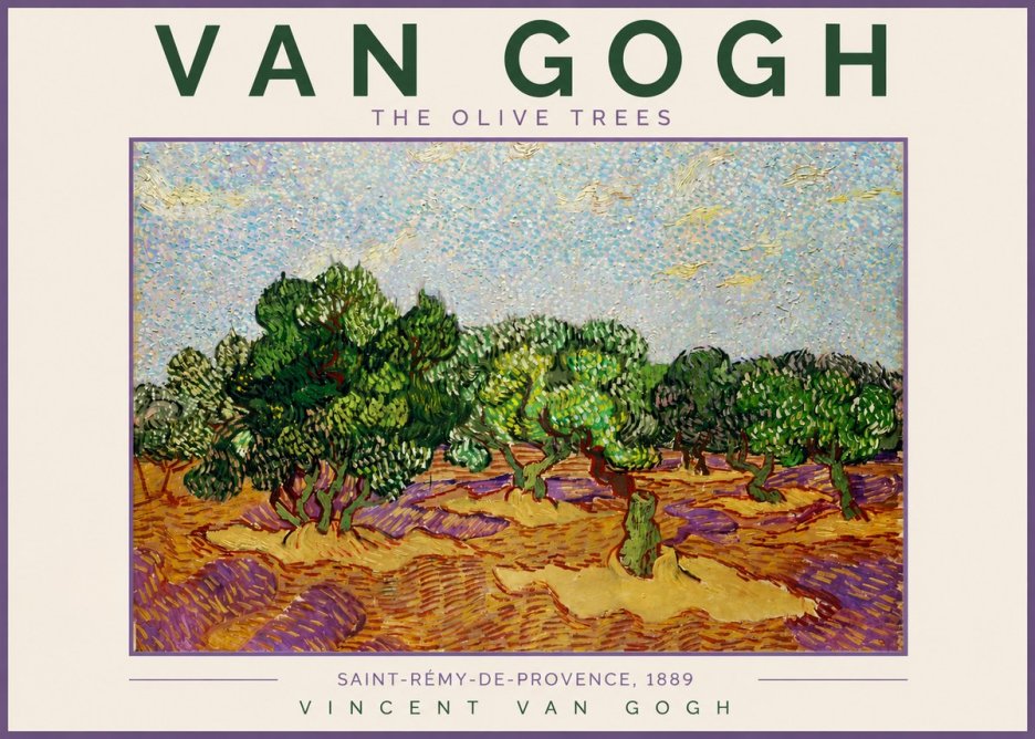Van Gogh The Olive Trees No2 - Affiche