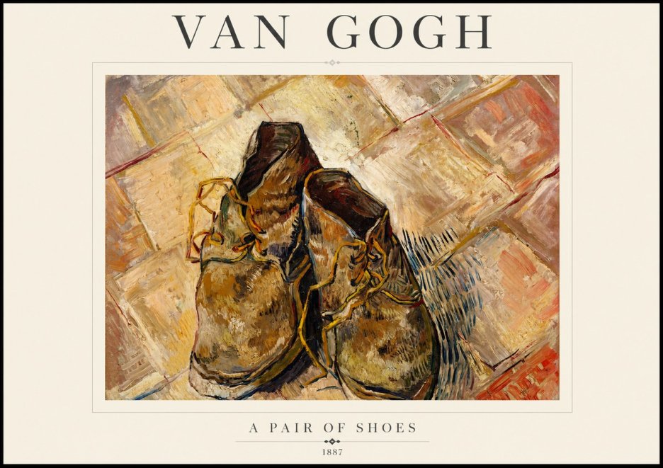 Van Gogh A Pair of Shoes No1 - Affiche