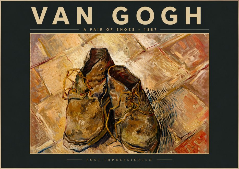 Van Gogh A Pair of Shoes No5 - Affiche