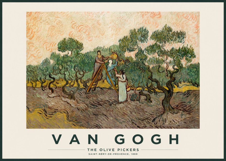 Van Gogh The Olive Pickers I No2 - Affiche